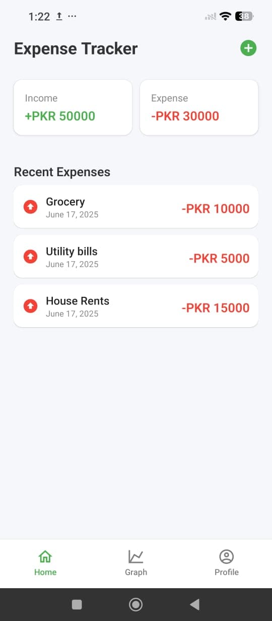 Expense Tracker – React Native App