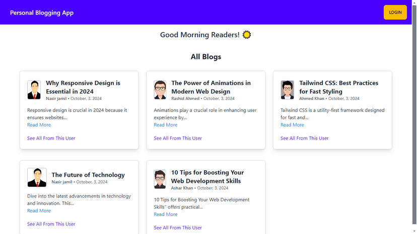 Blogging App - React App