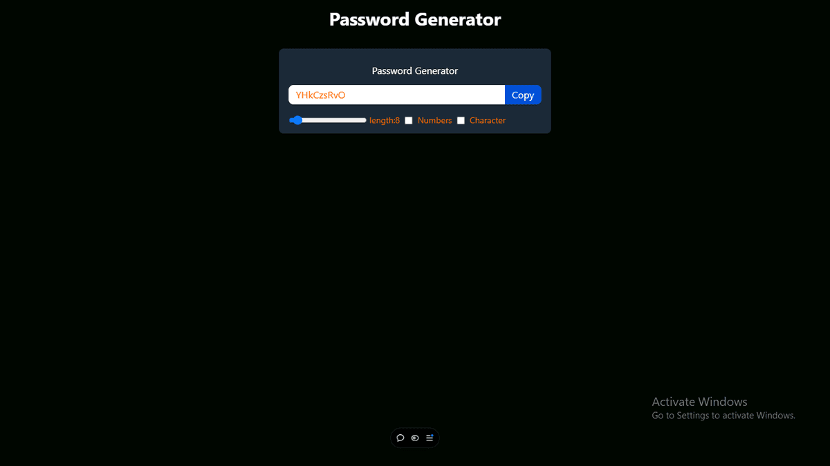 Secure Password Generator App