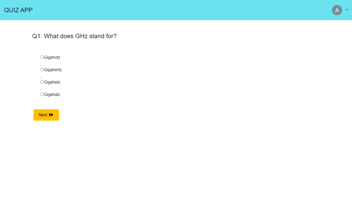 Interactive Quiz Application